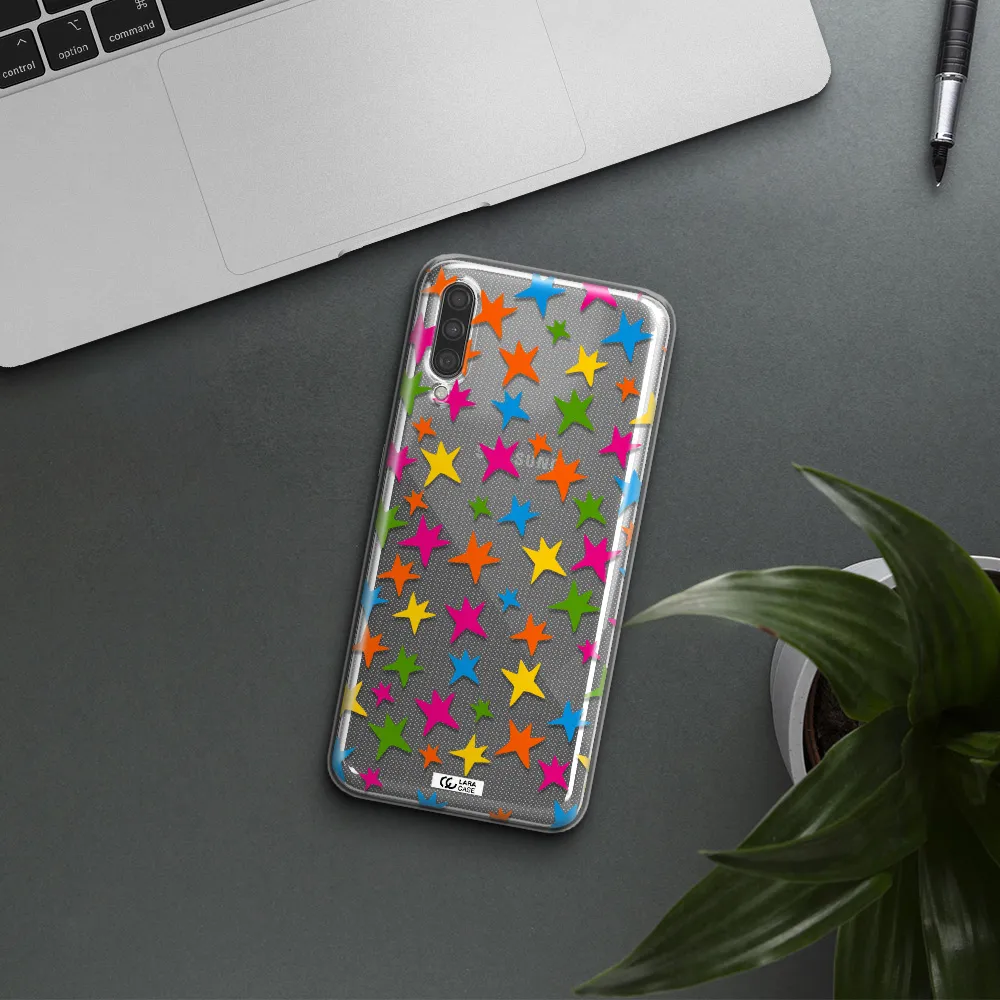 Colorful Stars Samsung A30S Clear TPU Case