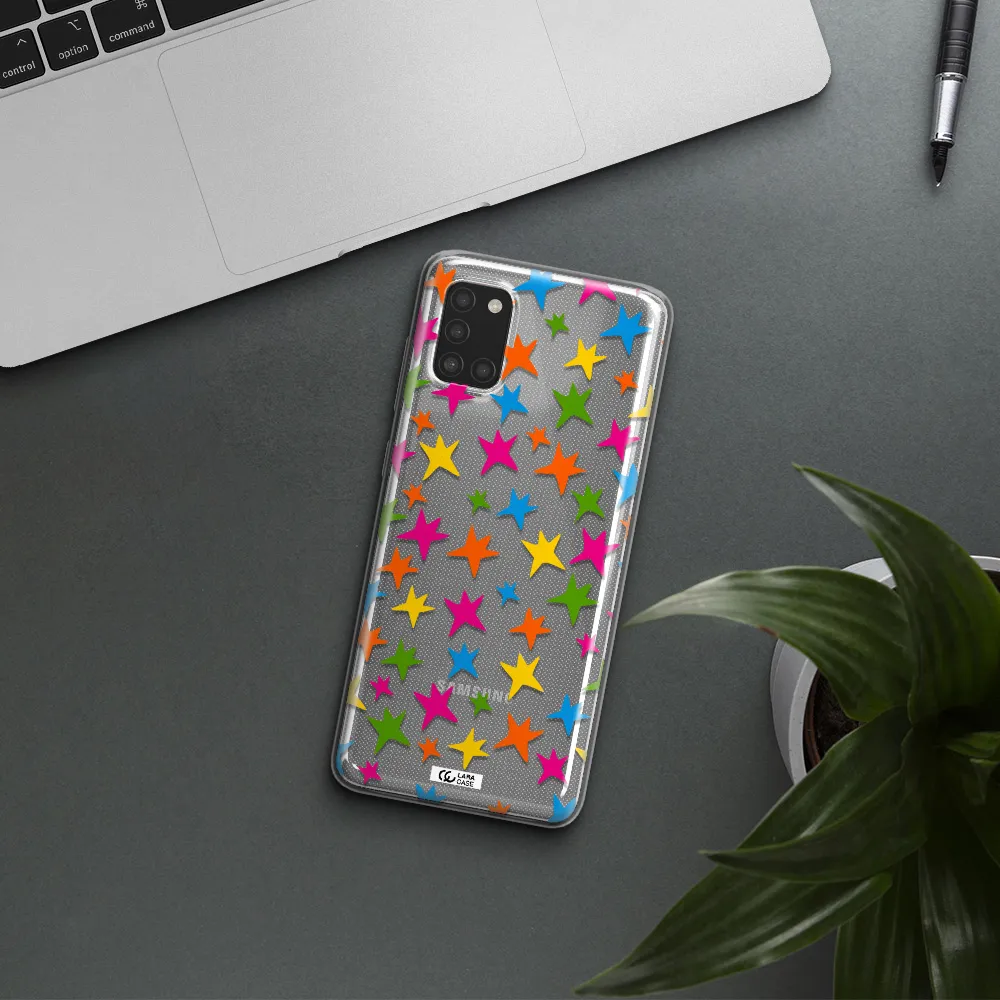 Colorful Stars Samsung A31 Clear TPU Case