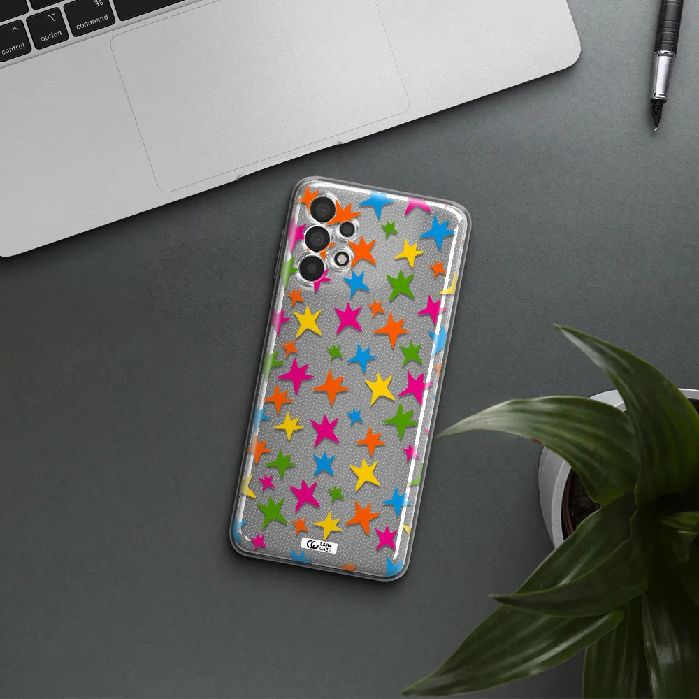 Colorful Stars Samsung A32 Clear TPU Case