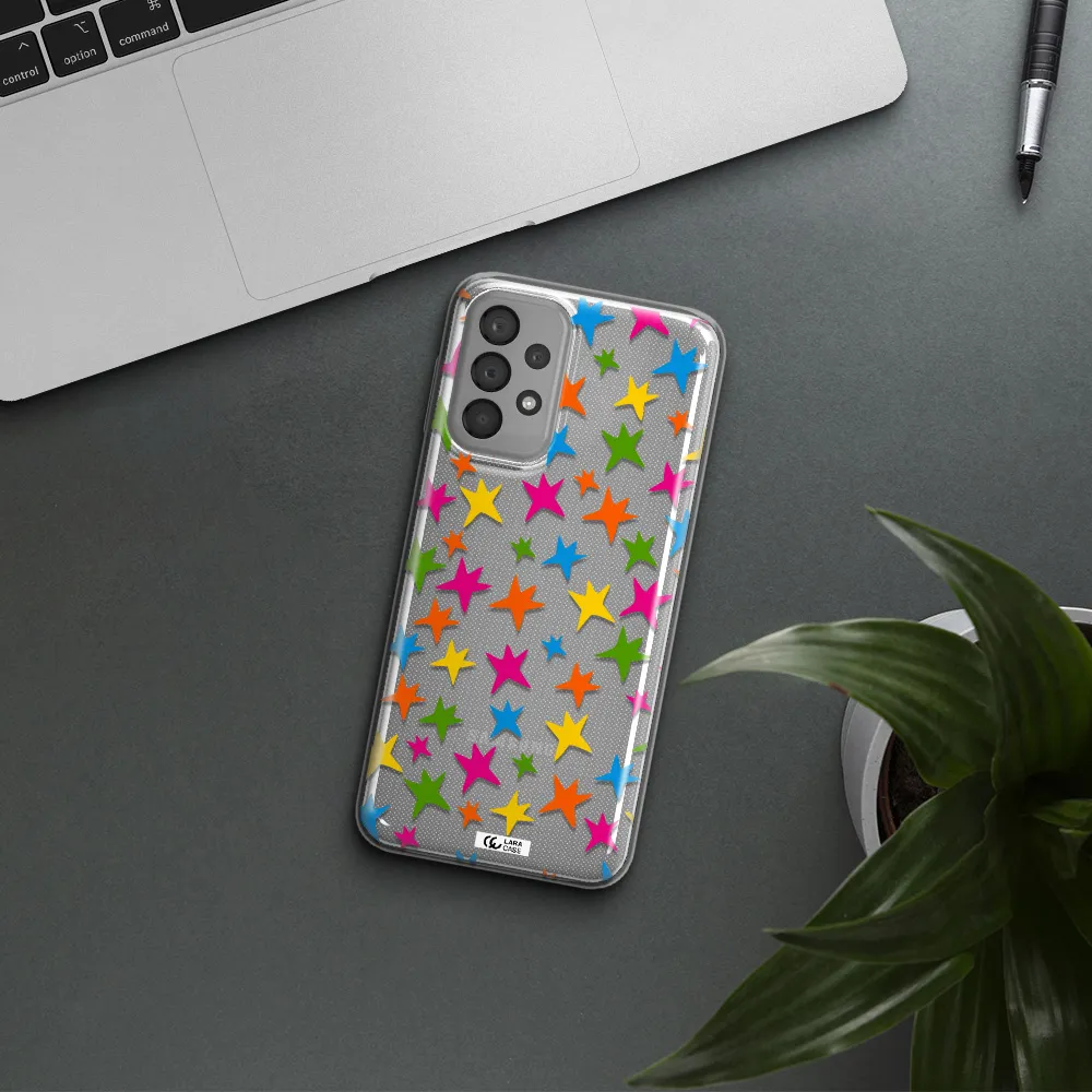 Colorful Stars Samsung A33 Clear TPU Case