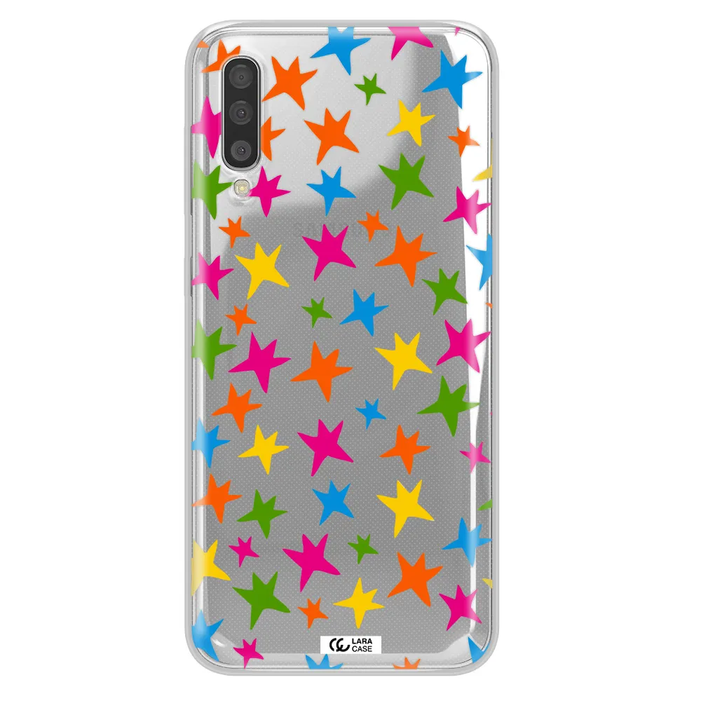 Colorful Stars Samsung A50S Clear Tpu Case