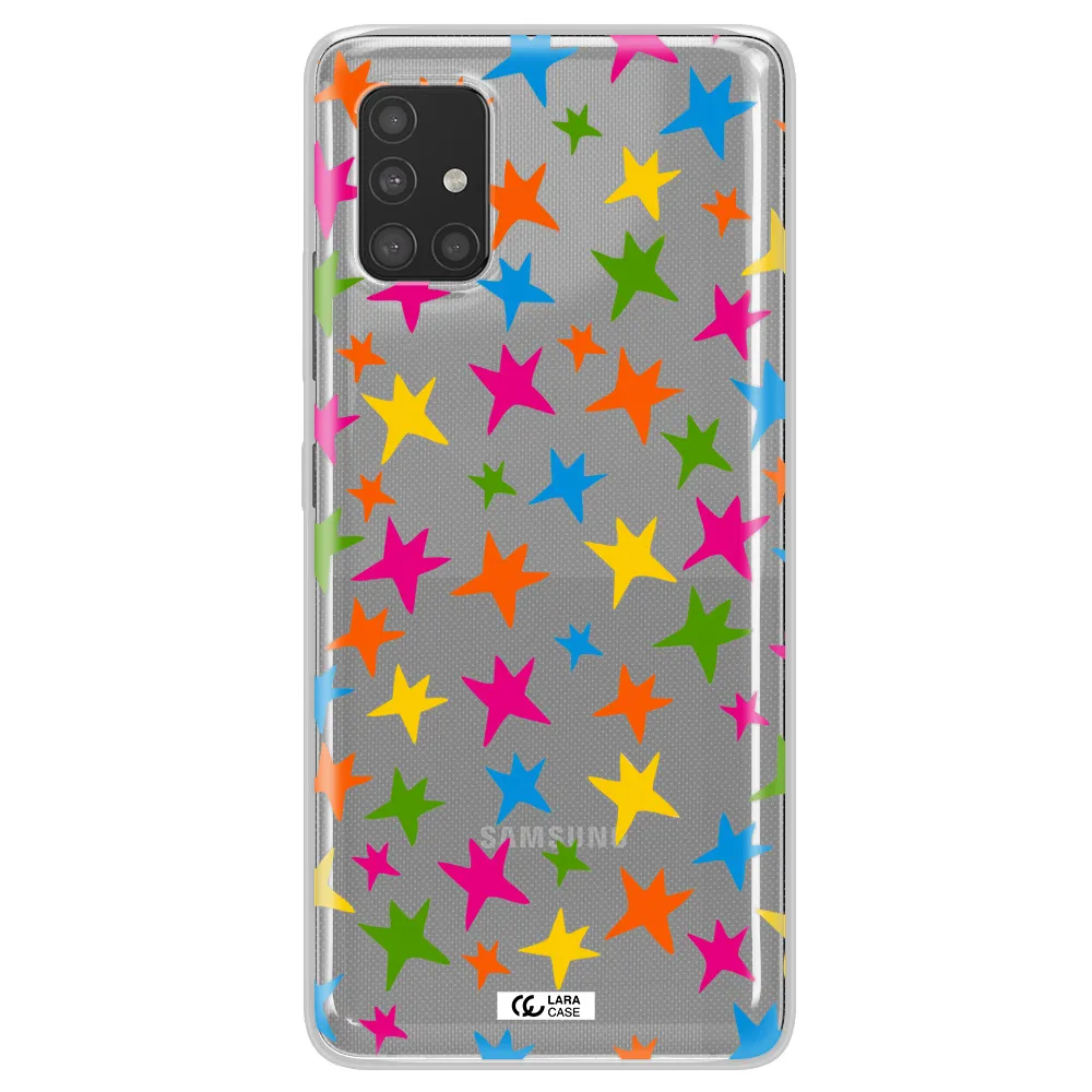 Colorful Stars Samsung A51 Clear TPU Case