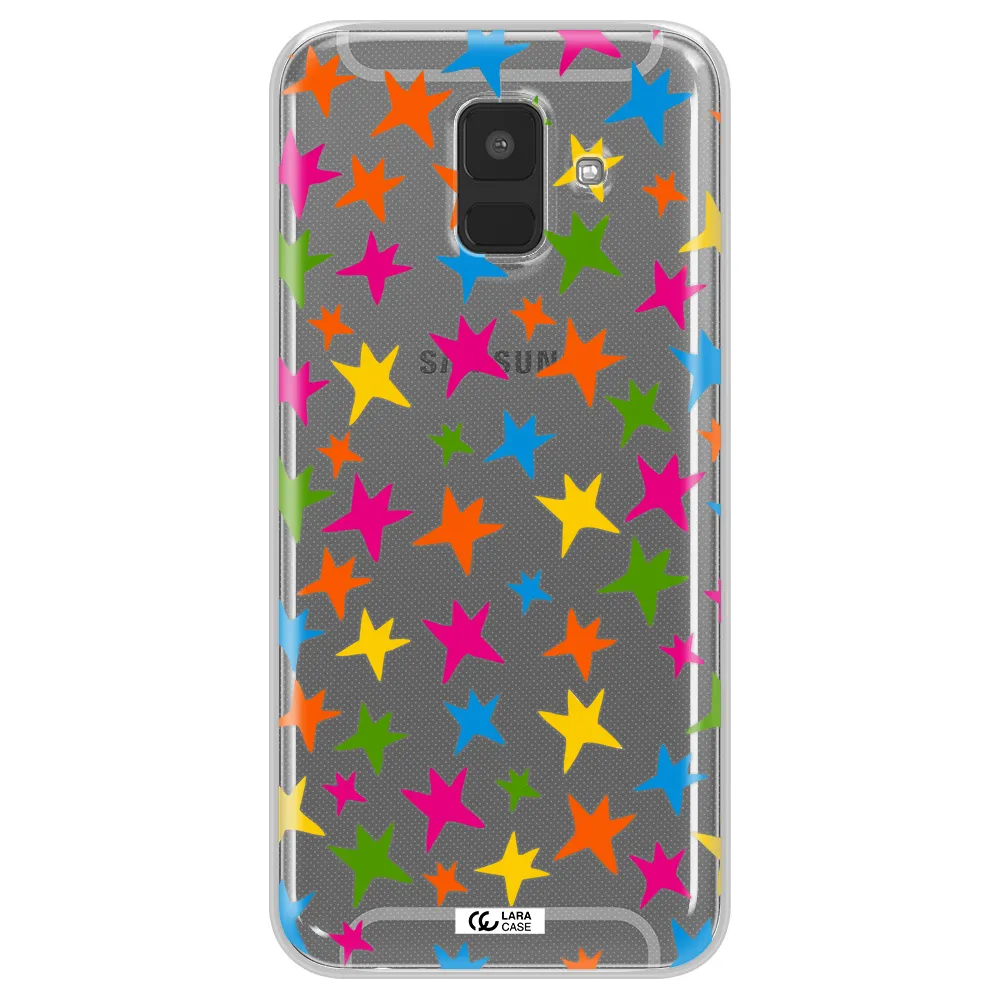 Colorful Stars Samsung A6 Clear TPU Case