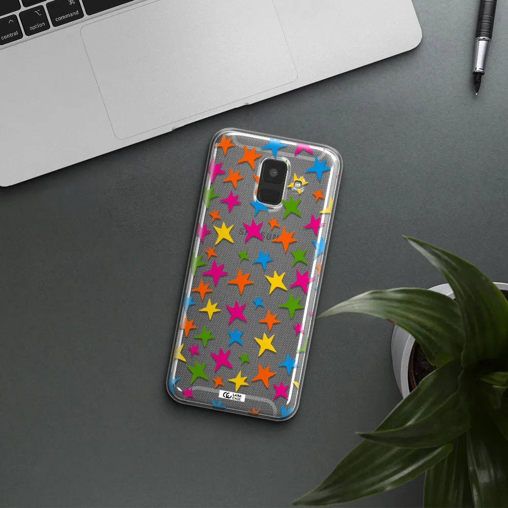 Colorful Stars Samsung A6 Clear TPU Case