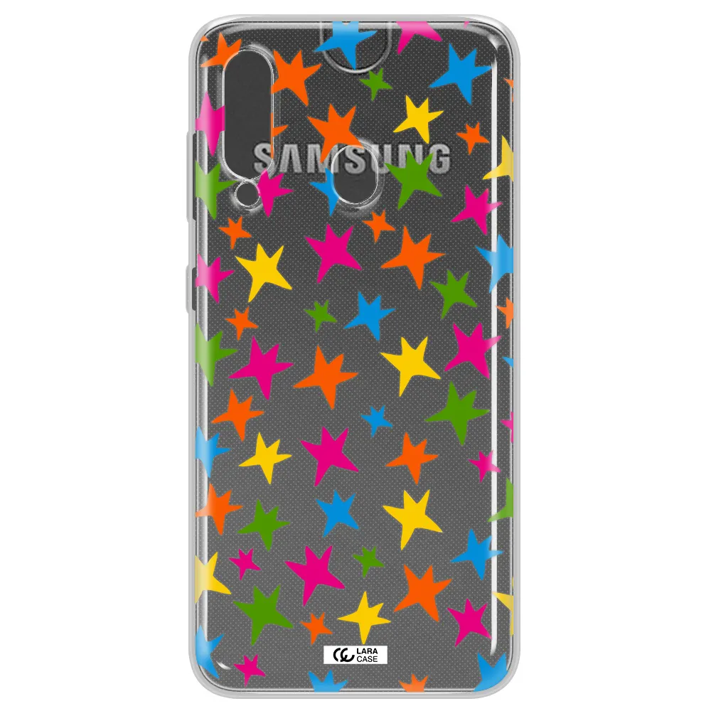 Colorful Stars Samsung A60 Clear TPU Case