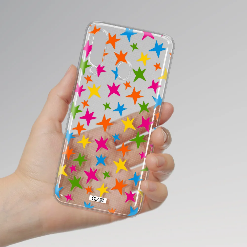 Colorful Stars Samsung A60 Clear TPU Case