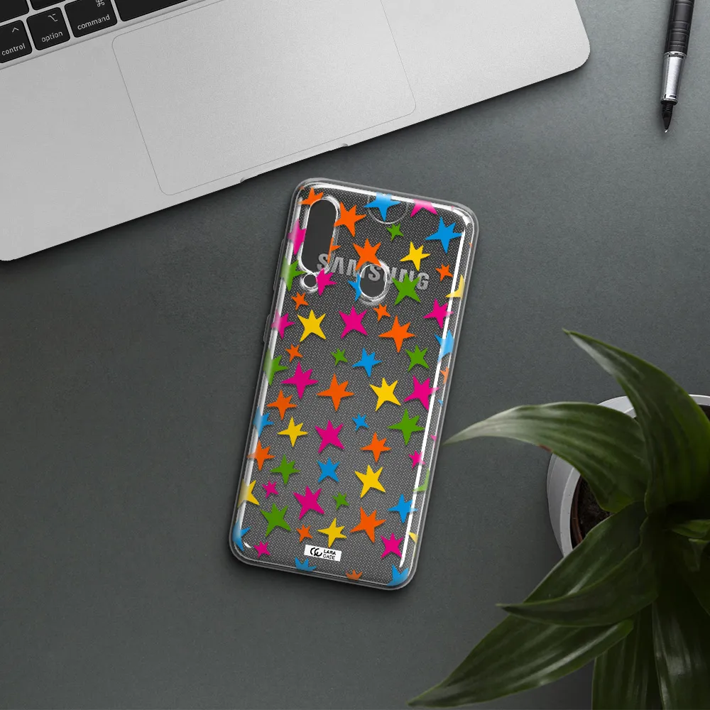 Colorful Stars Samsung A60 Clear TPU Case