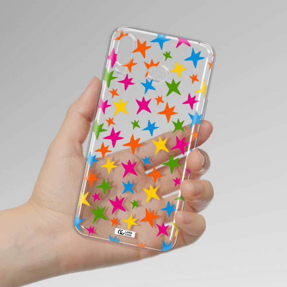 Colorful Stars Samsung A6S Clear TPU Case