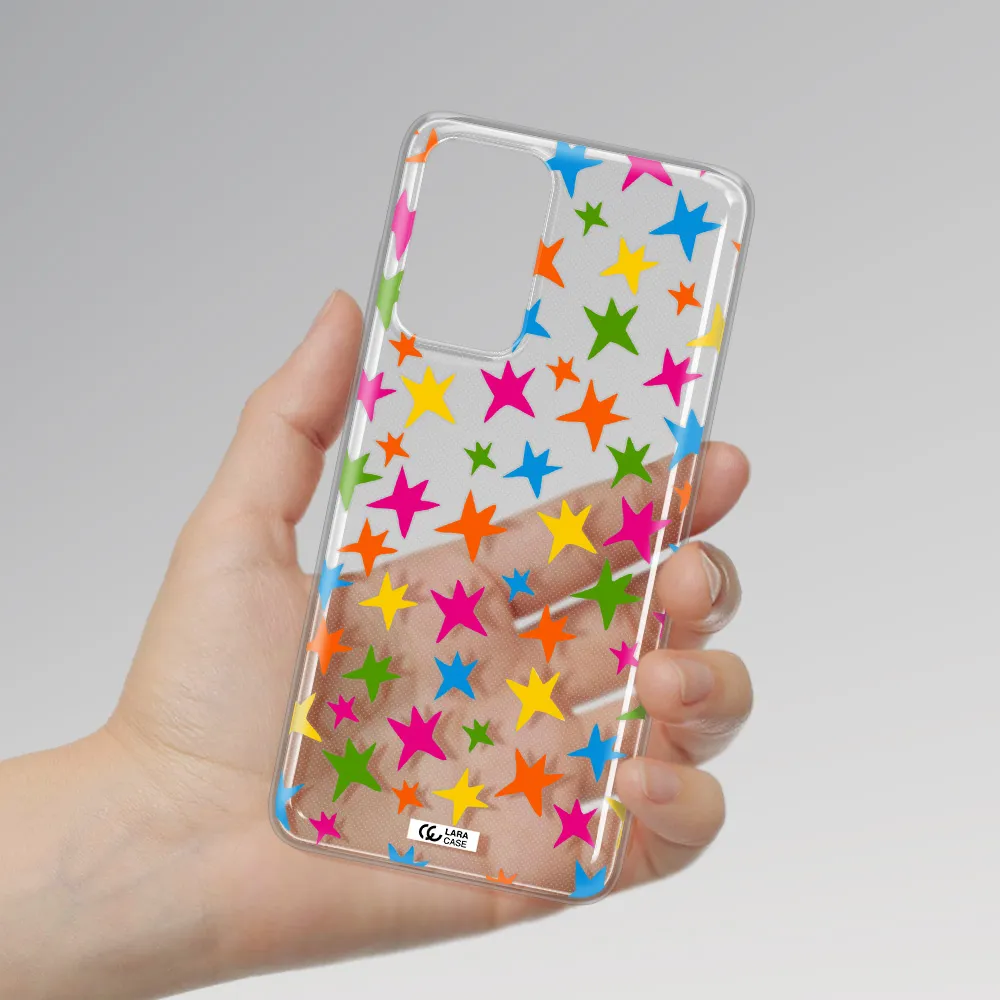Colorful Stars Samsung A72 Clear TPU Case
