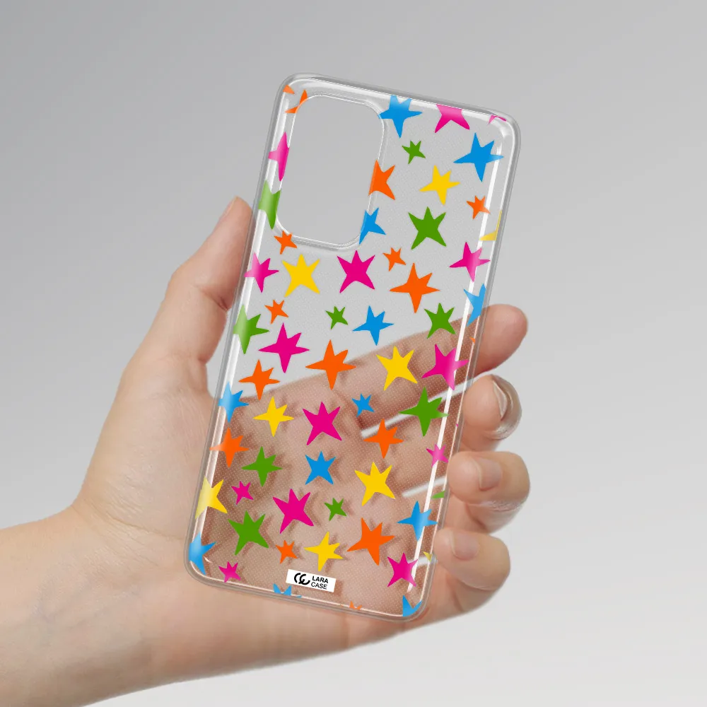 Colorful Stars Samsung A73 Clear TPU Case