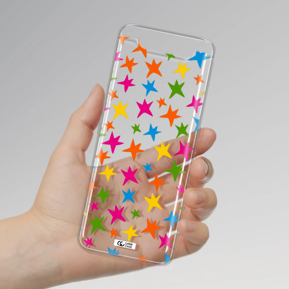 Colorful Stars Samsung A80 Clear TPU Case