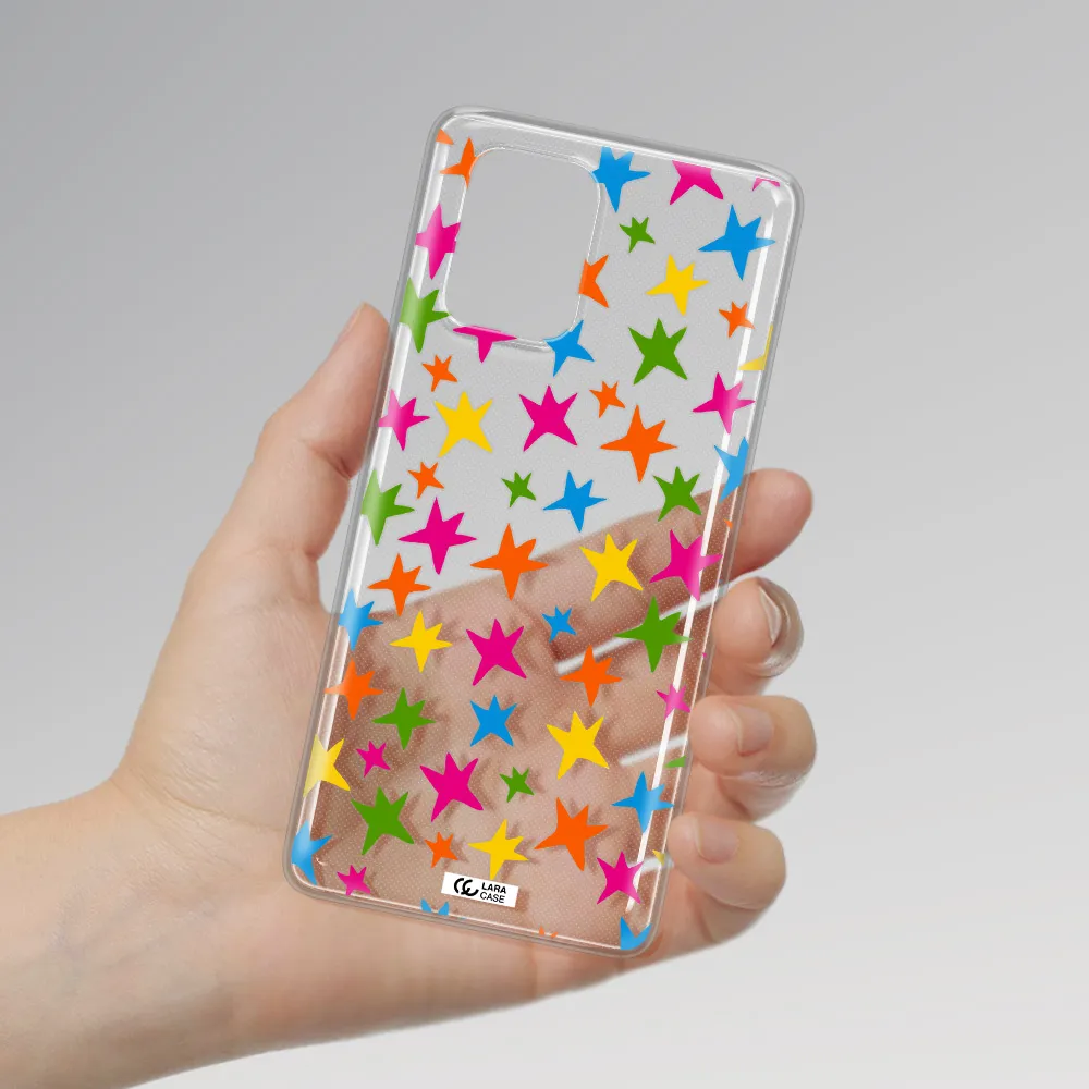Colorful Stars Samsung A91 Clear TPU Case