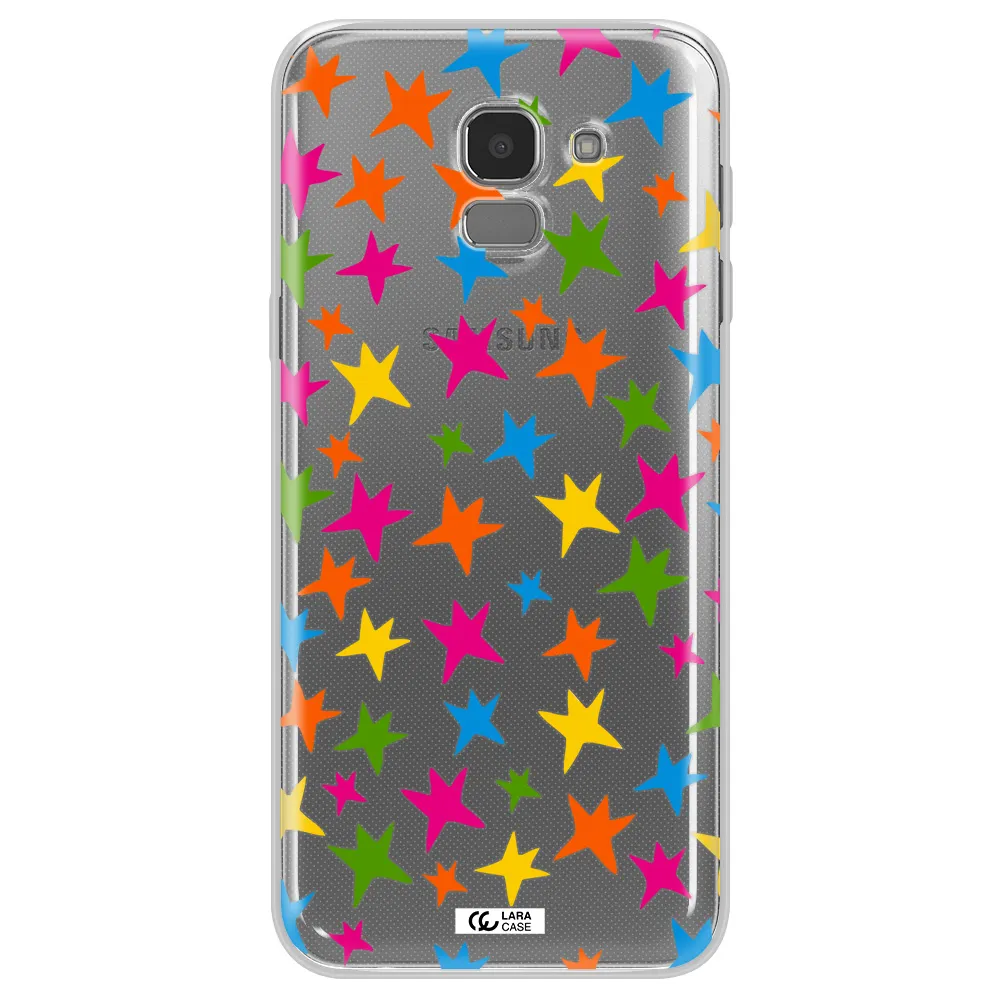 Colorful Stars Samsung J6 Clear TPU Case
