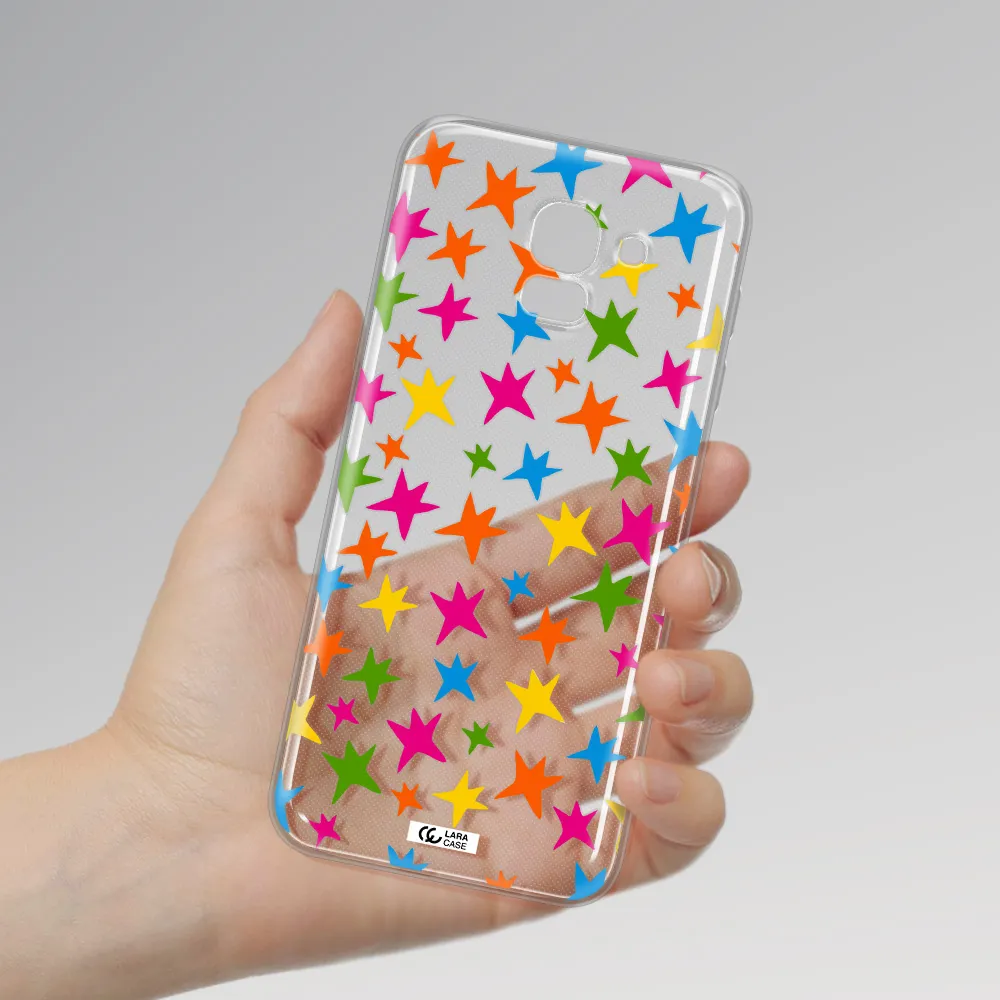 Colorful Stars Samsung J6 Clear TPU Case