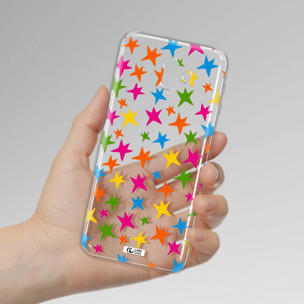 Colorful Stars Samsung J6 Plus Clear TPU Case