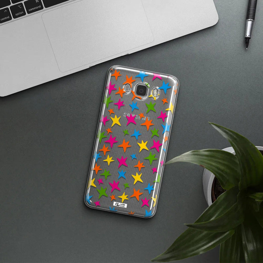 Colorful Stars Samsung J7 2016 Clear TPU Case