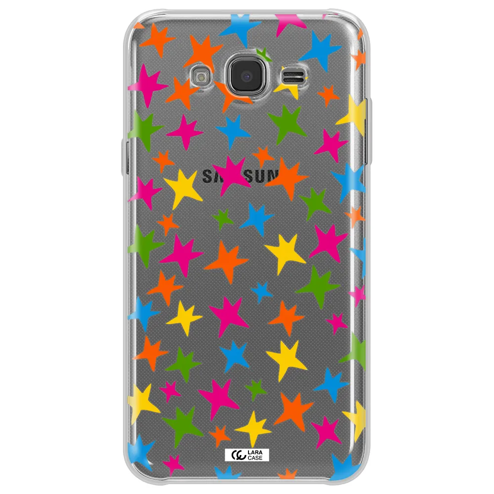 Colorful Stars Samsung J7 Core Clear TPU Case