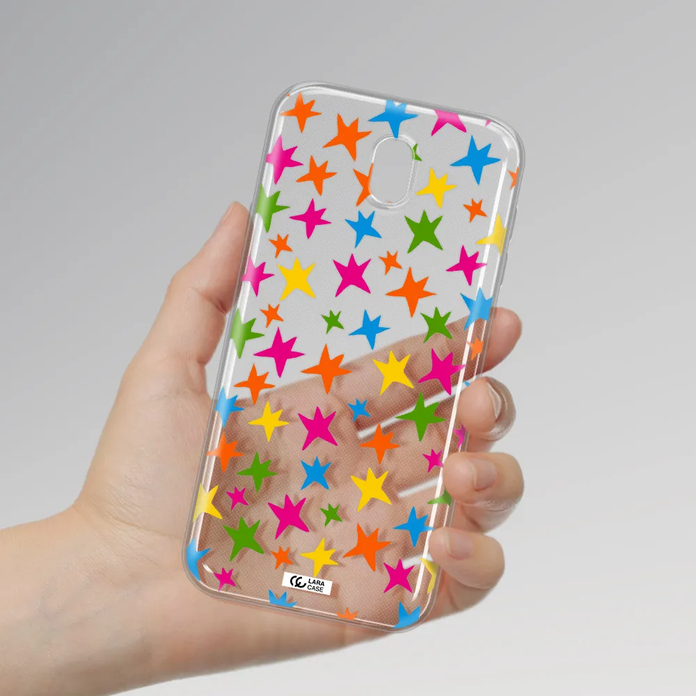 Colorful Stars Samsung J7 Pro Clear TPU Case