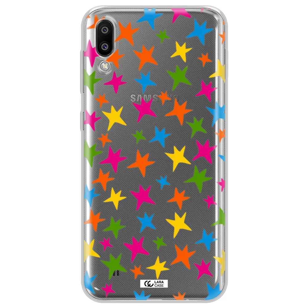 Colorful Stars Samsung M10 Clear TPU Case