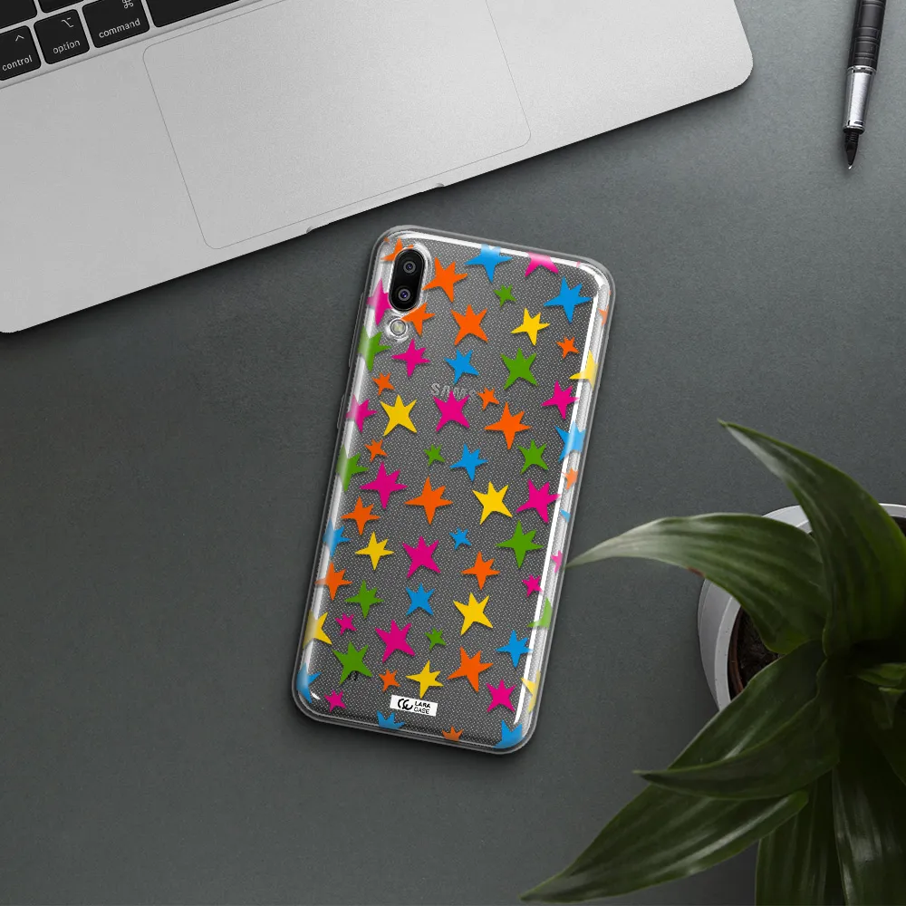 Colorful Stars Samsung M10 Clear TPU Case