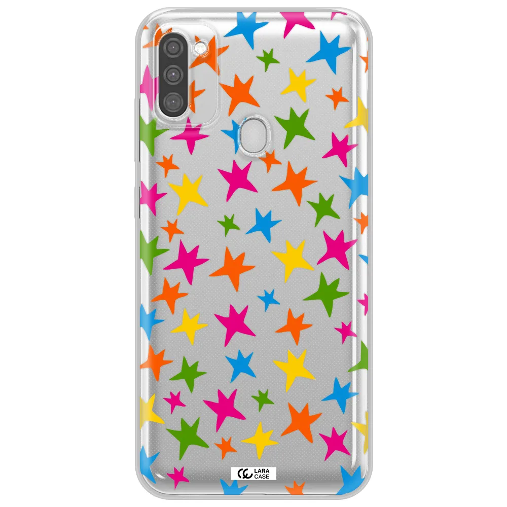 Colorful Stars Samsung M11 Clear TPU Case
