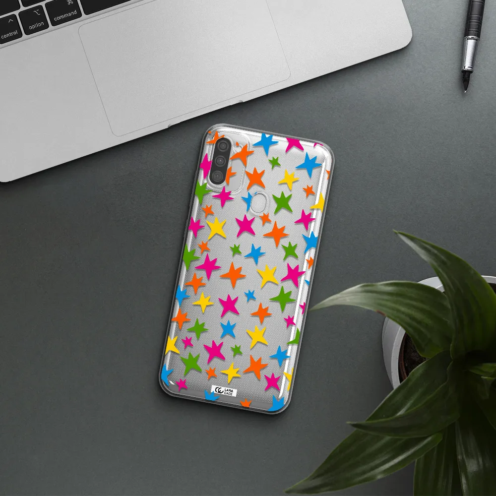 Colorful Stars Samsung M11 Clear TPU Case