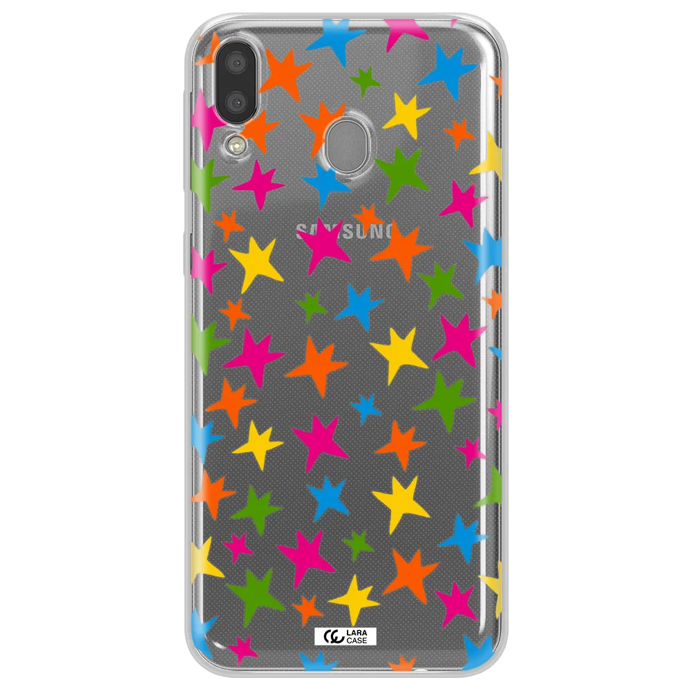 Colorful Stars Samsung M20 Clear TPU Case