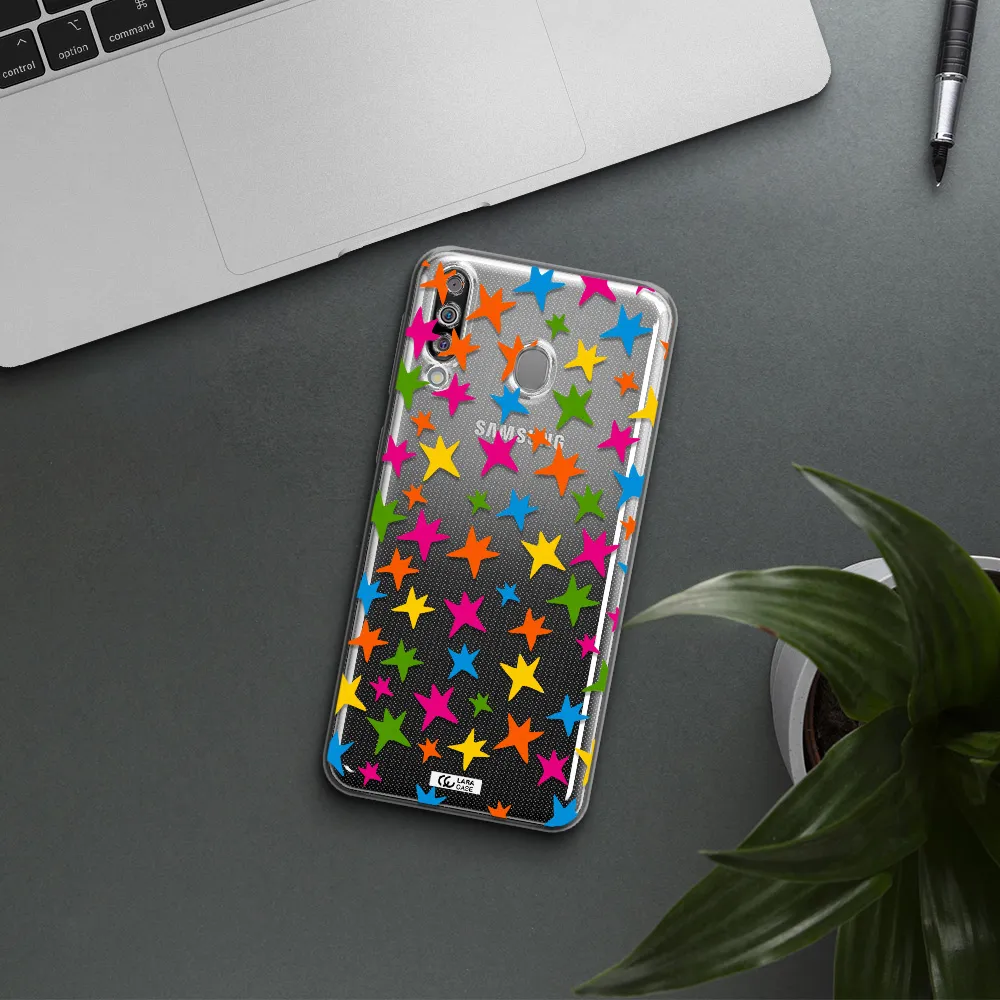 Colorful Stars Samsung M30 Clear TPU Case