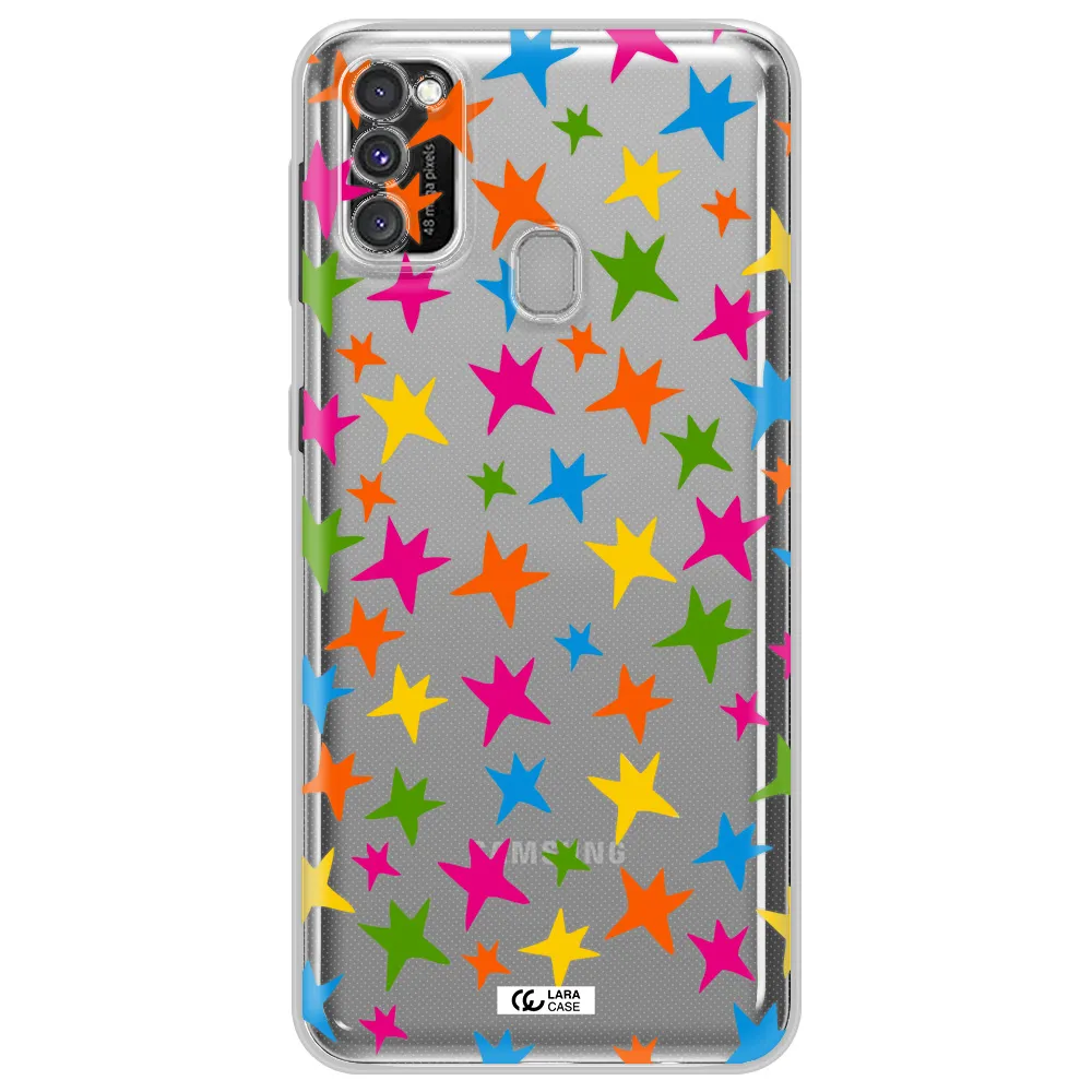 Colorful Stars Samsung M30S Clear TPU Case