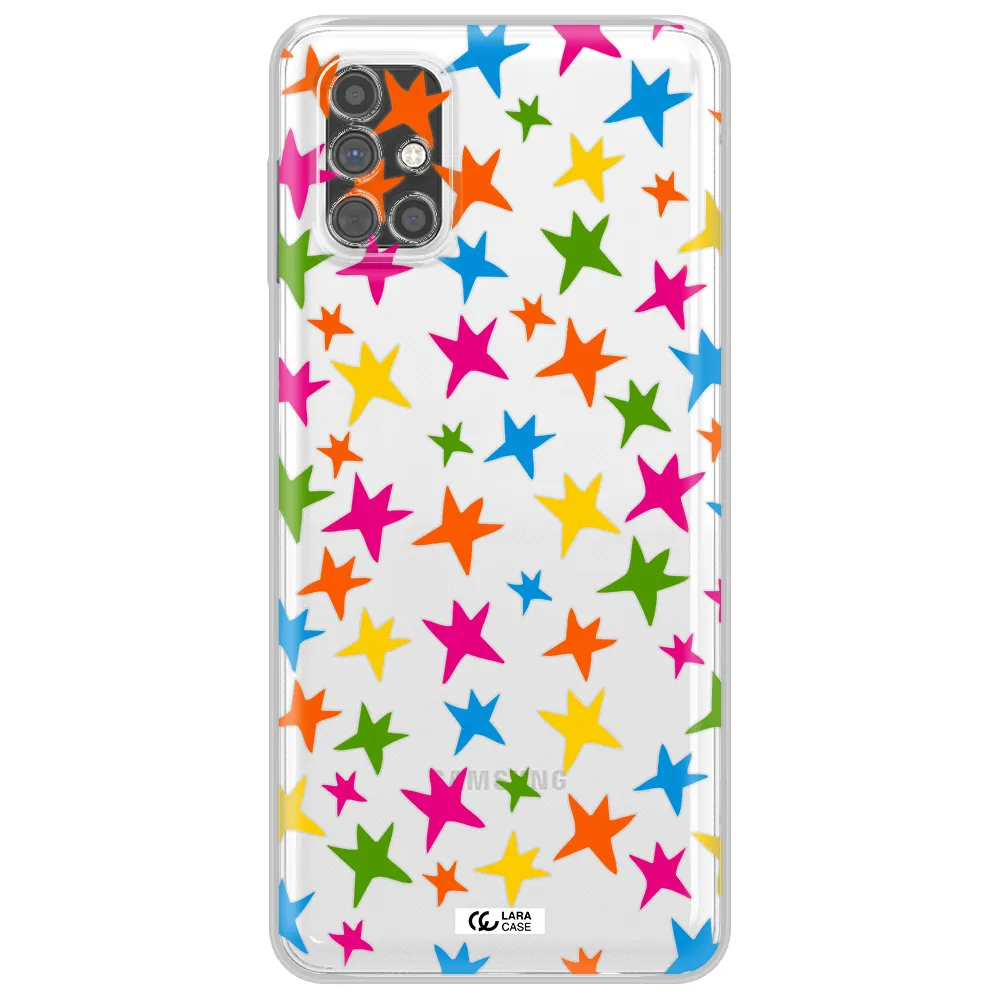Colorful Stars Samsung M51 Clear TPU Case