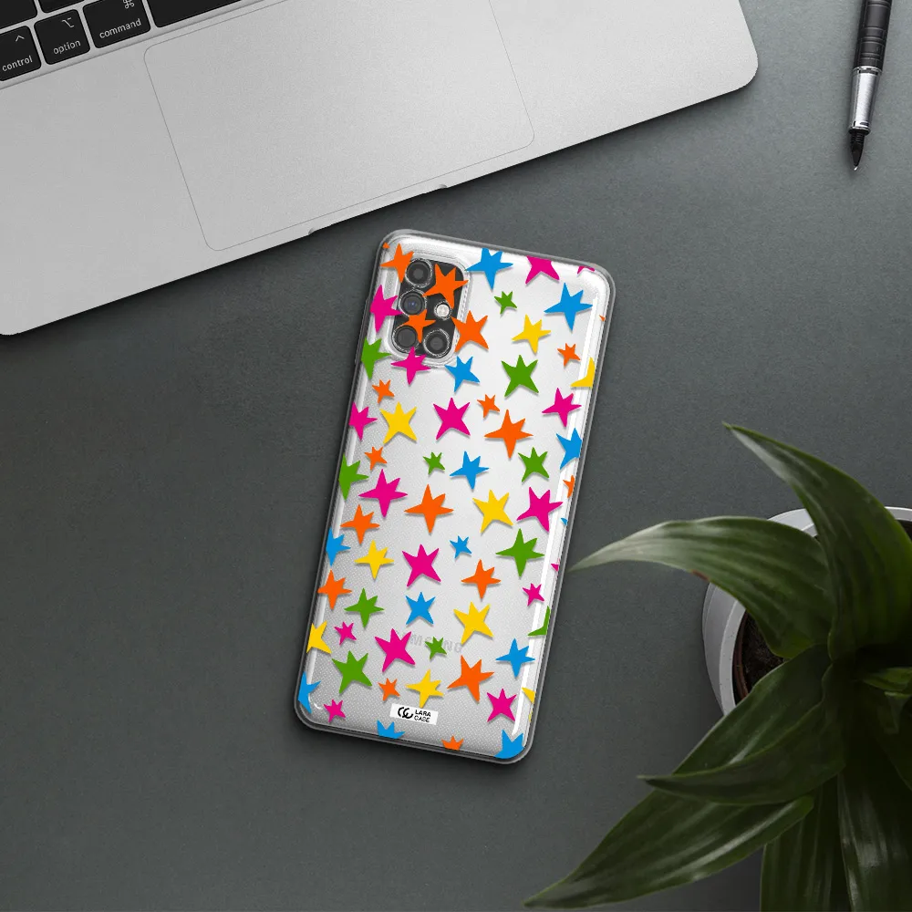 Colorful Stars Samsung M51 Clear TPU Case