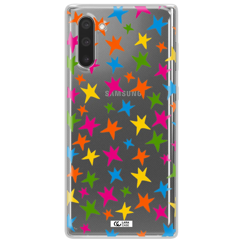 Colorful Stars Samsung Note 10 Clear TPU Case