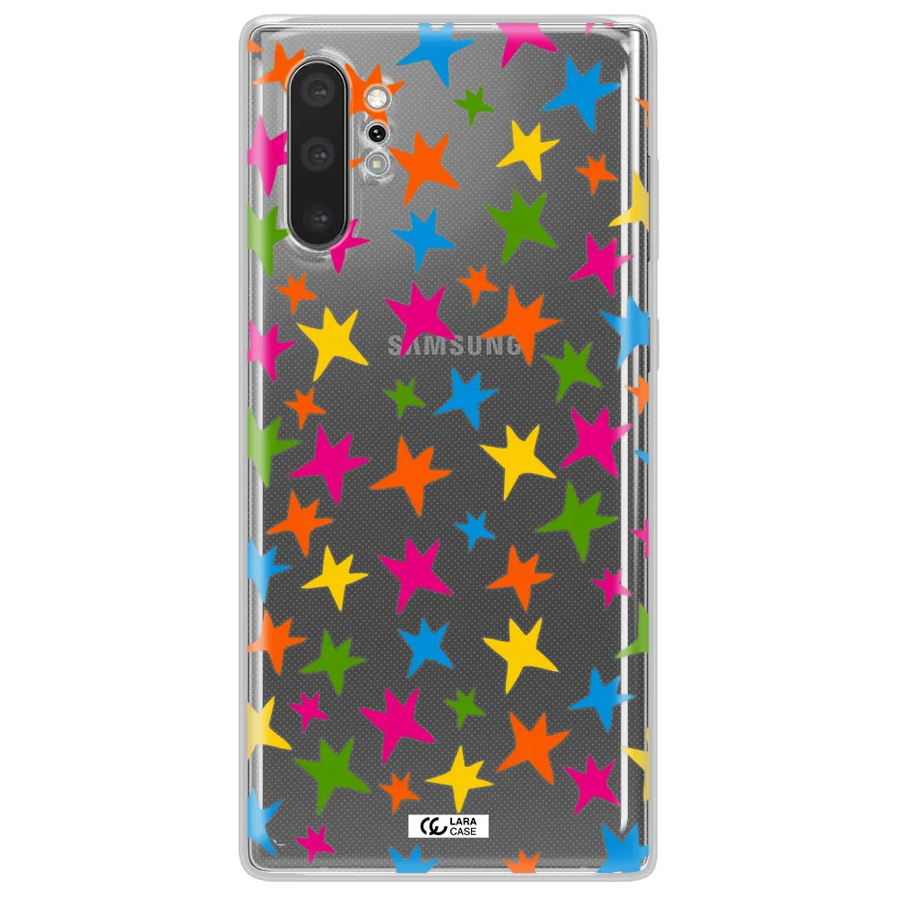 Colorful Stars Samsung Note 10 Plus Clear TPU Case