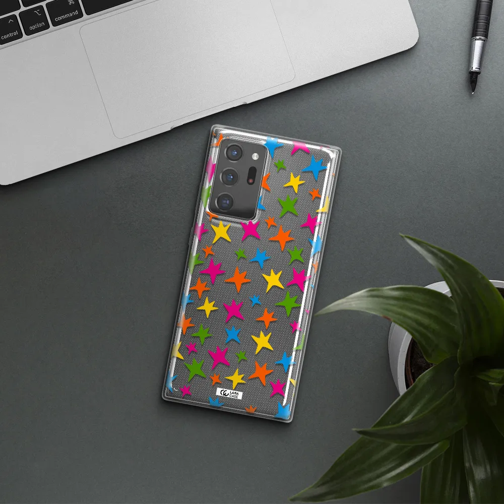 Colorful Stars Samsung Note 20 Ultra Clear TPU Case