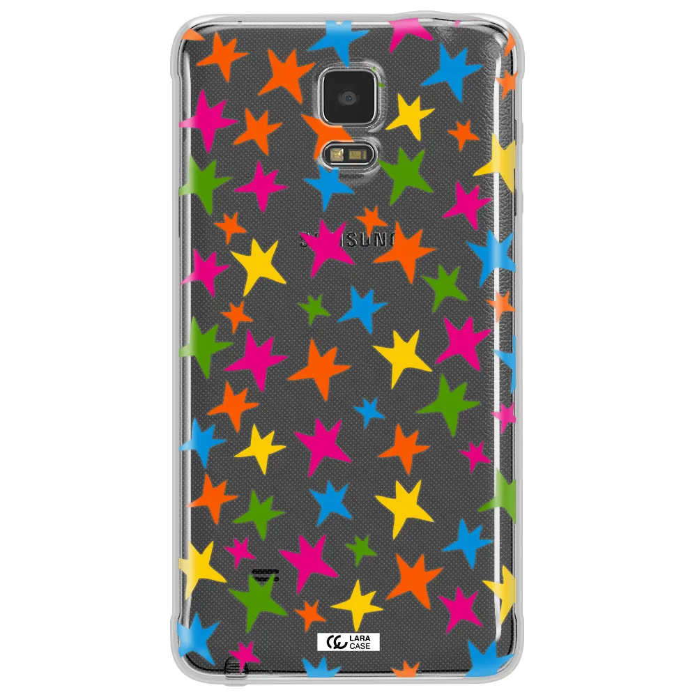 Colorful Stars Samsung Note 4 Clear TPU Case