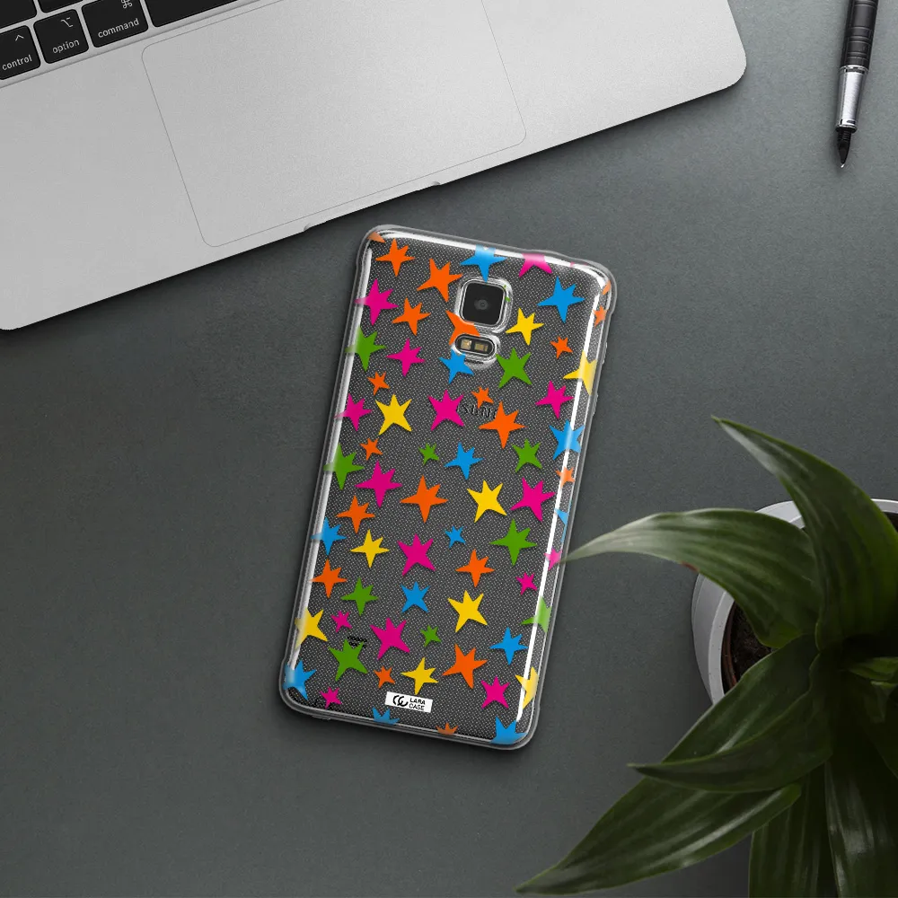 Colorful Stars Samsung Note 4 Clear TPU Case