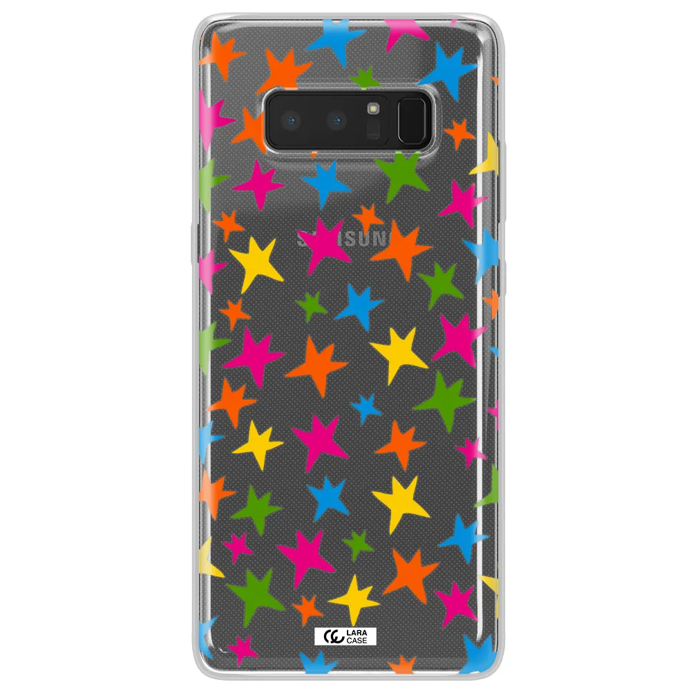 Colorful Stars Samsung Note 8 Clear TPU Case