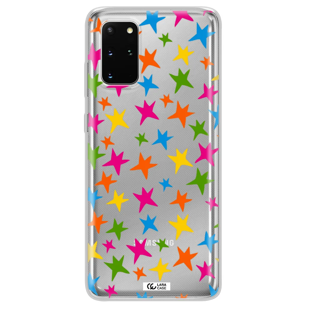 Colorful Stars Samsung S 20 Plus Clear TPU Case