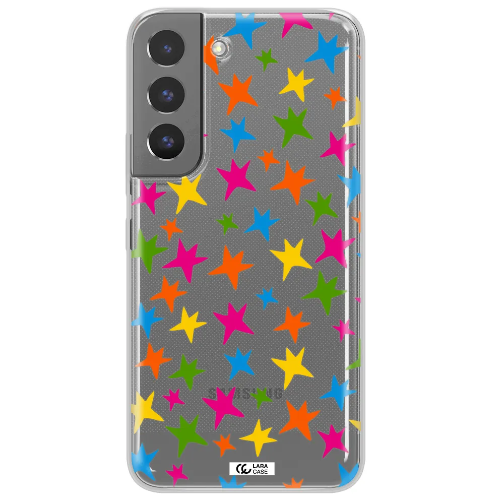 Colorful Stars Samsung S 22 Plus Clear TPU Case