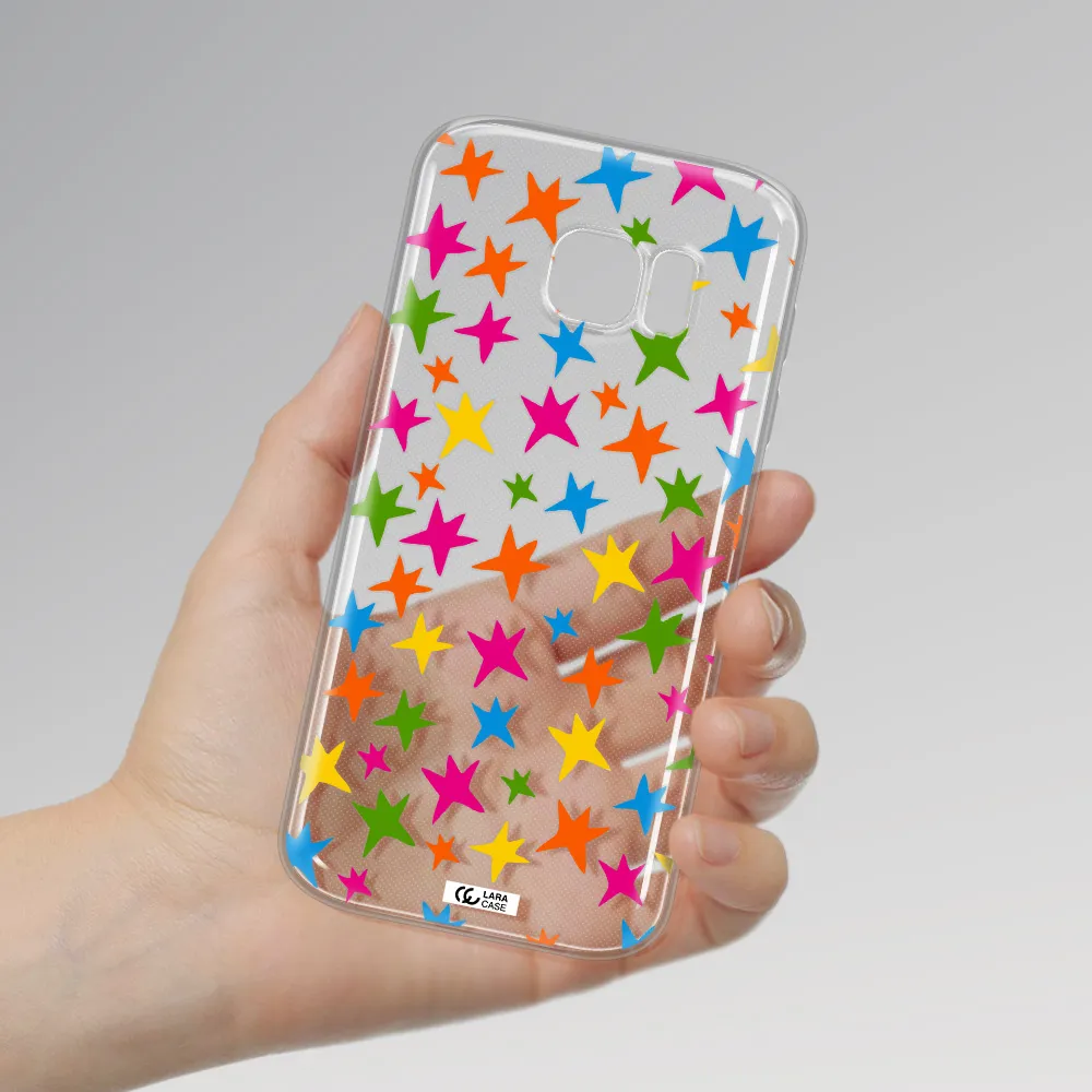 Colorful Stars Samsung S 7 Clear TPU Case