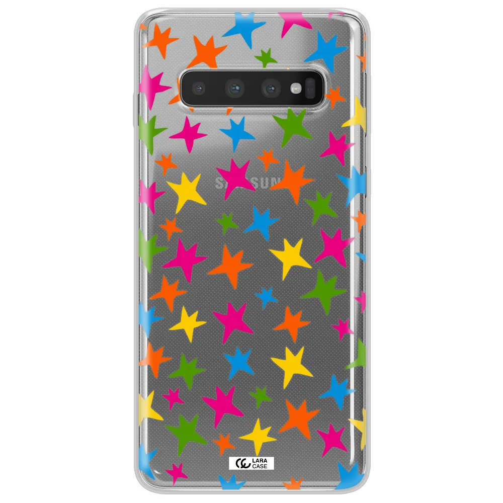 Colorful Stars Samsung S10 Clear TPU Case