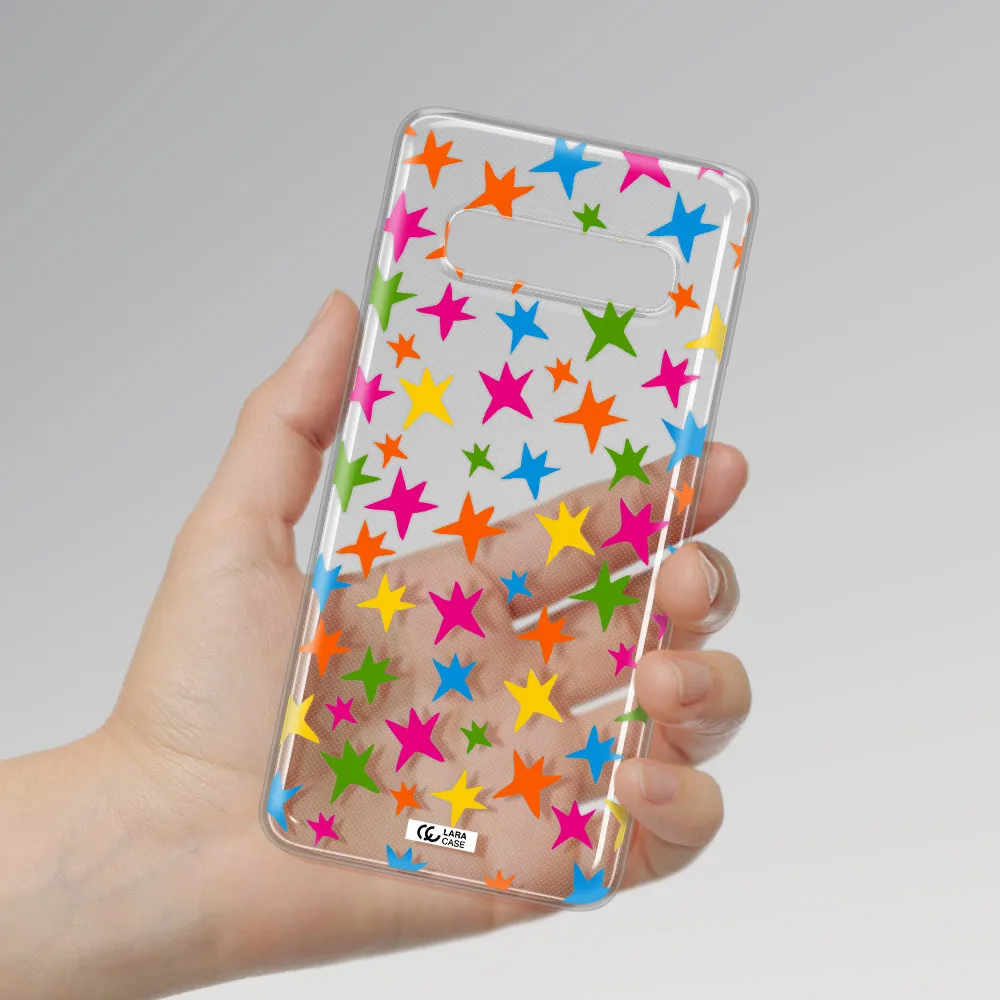 Colorful Stars Samsung S10 Clear TPU Case