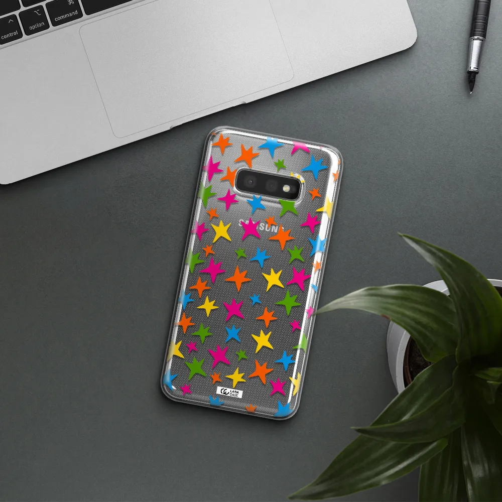 Colorful Stars Samsung S10e Clear TPU Case