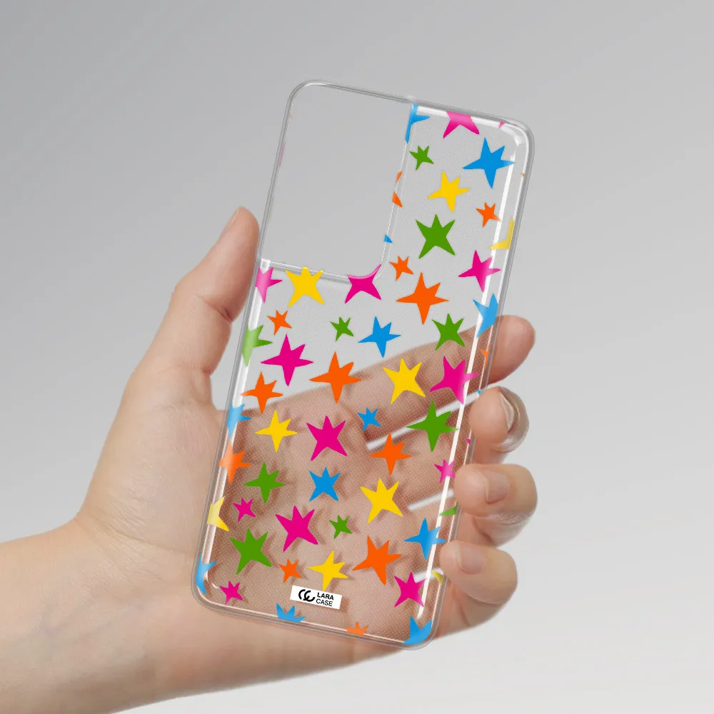 Colorful Stars Samsung S21 Ultra Clear TPU Case