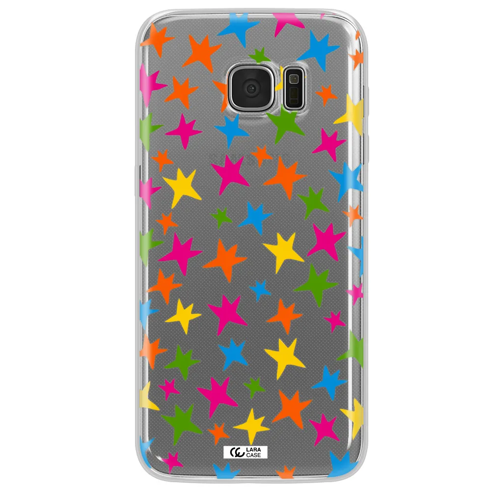 Colorful Stars Samsung S7 Edge Clear TPU Case