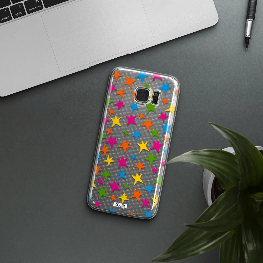 Colorful Stars Samsung S7 Edge Clear TPU Case