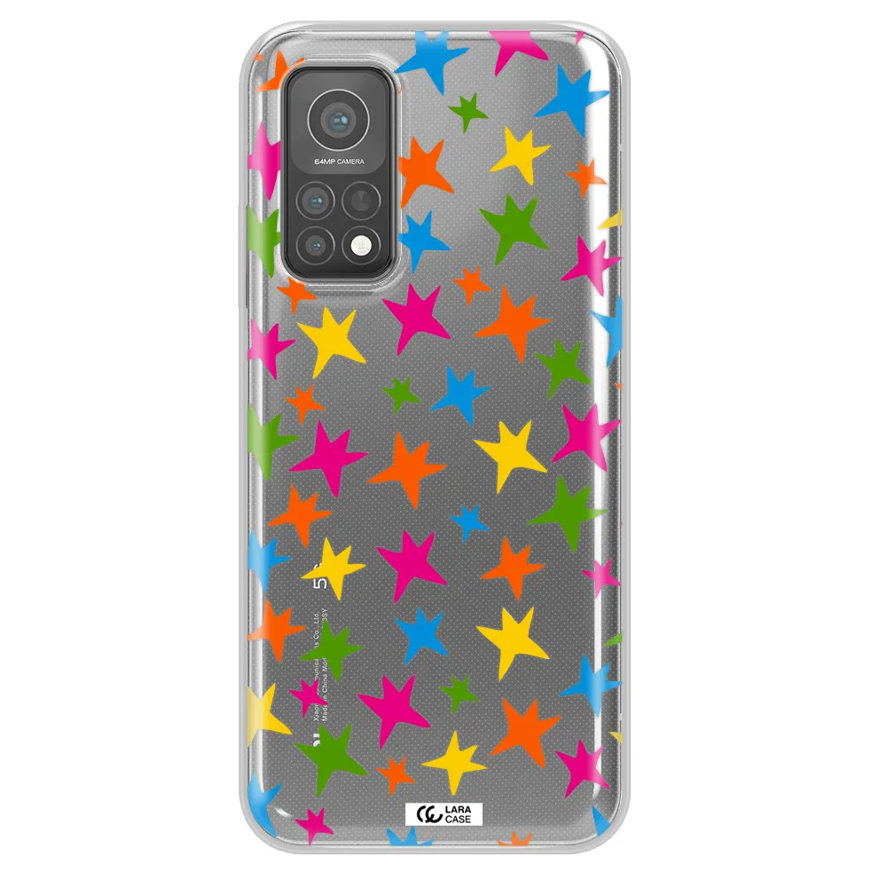 Colorful Stars Xiaomi Mi 10 T Pro Clear TPU Case