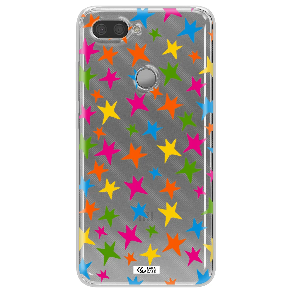 Colorful Stars Xiaomi Mi 8 Lite Clear TPU Case