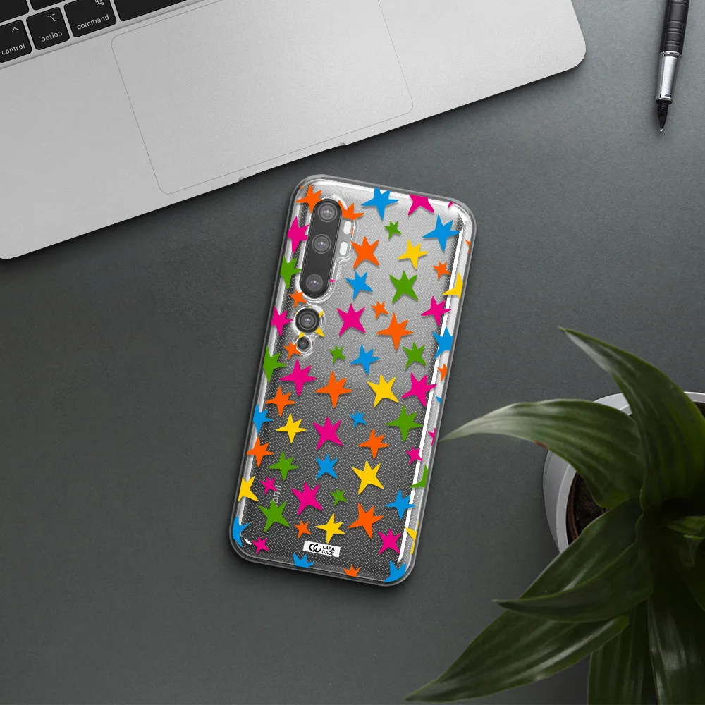 Colorful Stars Xiaomi Mi Note 10 Clear TPU Case