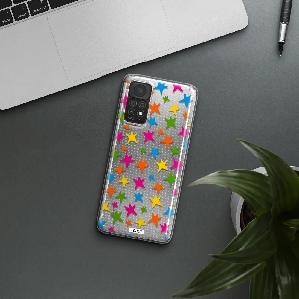 Colorful Stars Xiaomi Note 11 Pro Clear TPU Case